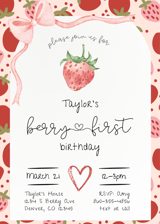 Berry First Birthday