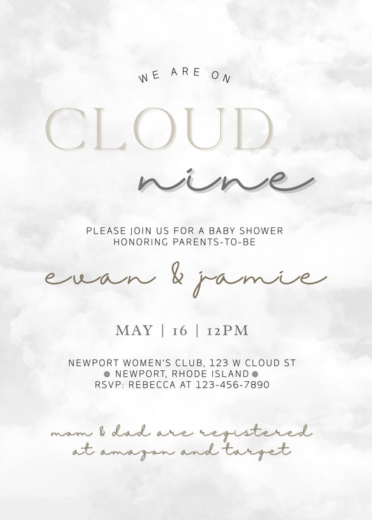 Cloud Nine Baby Shower